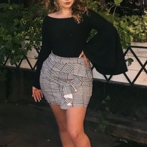Black and white skirt